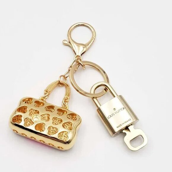 Authentic Louis Vuitton Lock & Key with unbranded Bagcharm, Keycharm, Keychain - Picture 6 of 7